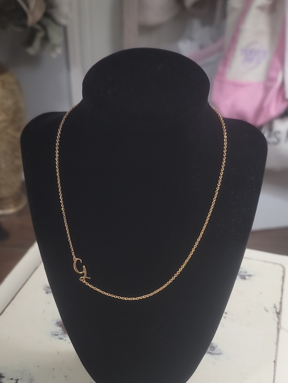 Gold Initial 'G' Pendant Necklace - Elegant Women’s Jewelry